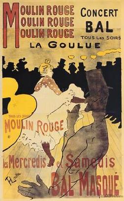 Moulin Rouge by Toulouse Lautrec