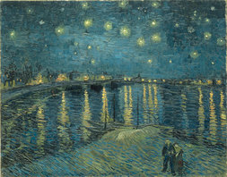 Vincent Van Gogh, The Starry Night over the Rhone at Aries, 1888